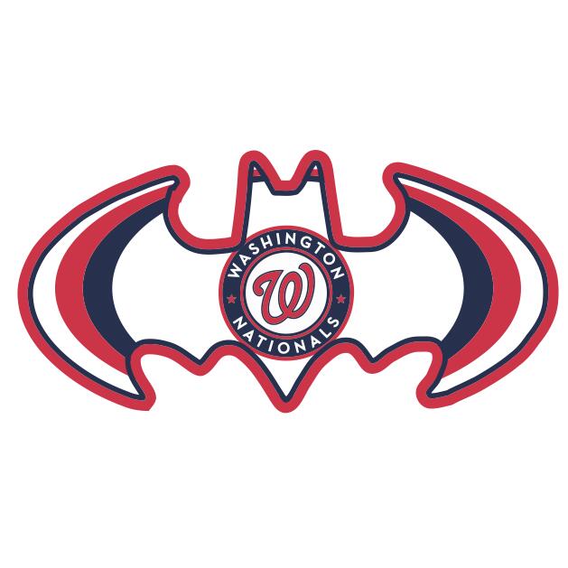 Washington Nationals Batman Logo iron on transfers